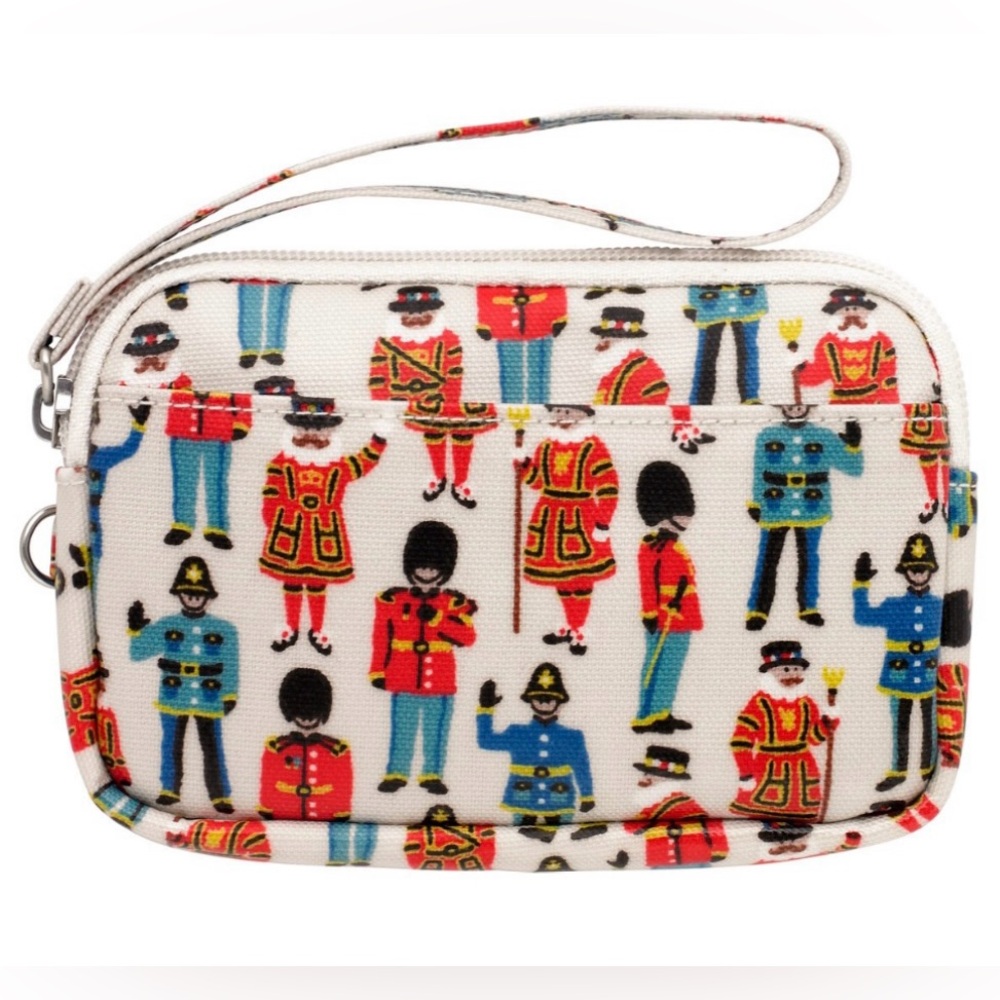 Cath Kidston Wristlet Wallet Clutch Bag Gadget Case Beefeaters Guards London HTF